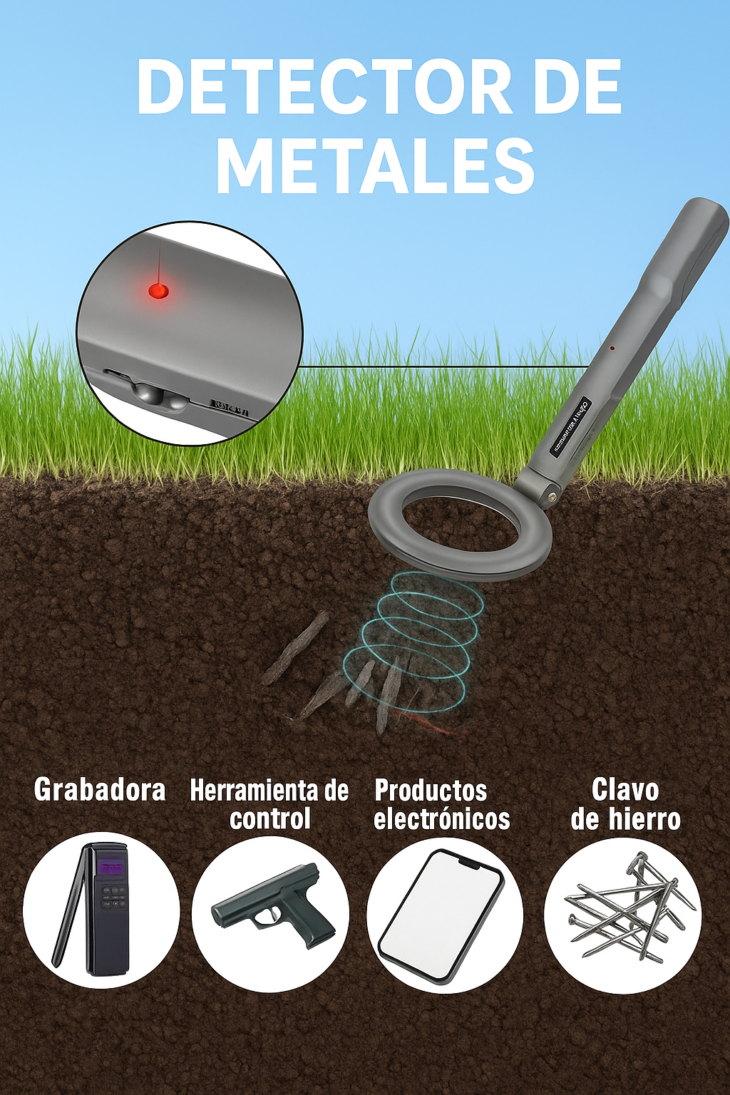 Detector de metales alta calidad ANENG DM3004A