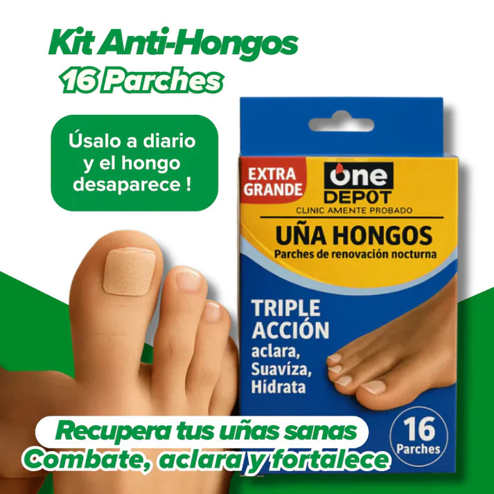 1+1 Gratis 🔥 Parches AntiHongos | Uñas Visiblemente Más Sanas en Semanas